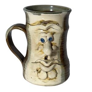Pot Luck Funny Face Mug Novelty Gift Vintage made in Bermuda